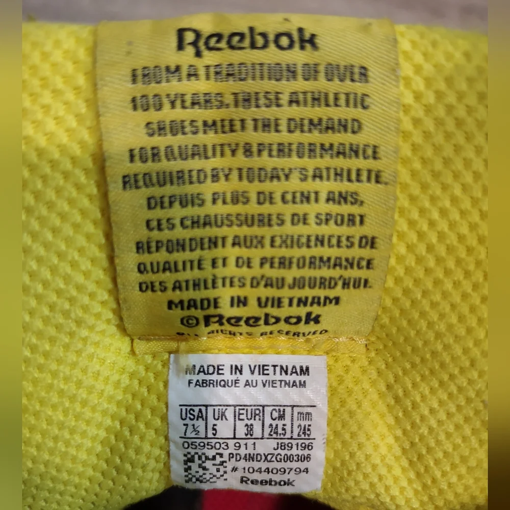 Reebok Hexalite Chi Kaze High Top Retro Lace Strap Pink Black Women's Size 7.5 - Picture 7 of 9